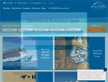 Tablet Screenshot of mundomarcruceros.com